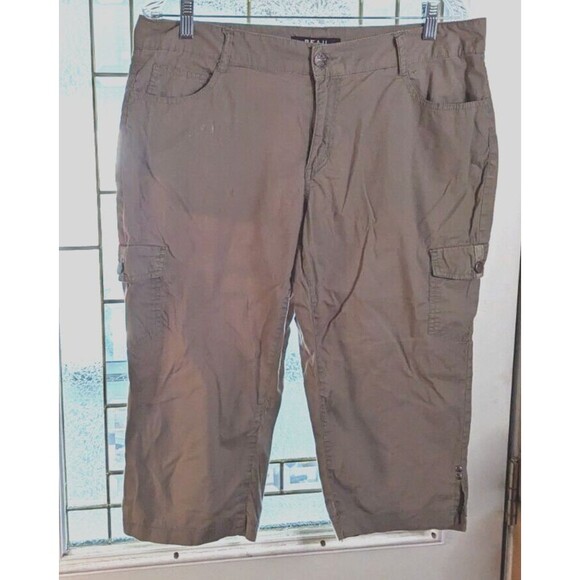 Beau Dawson women's tan size 12 capris preowned - Picture 1 of 6